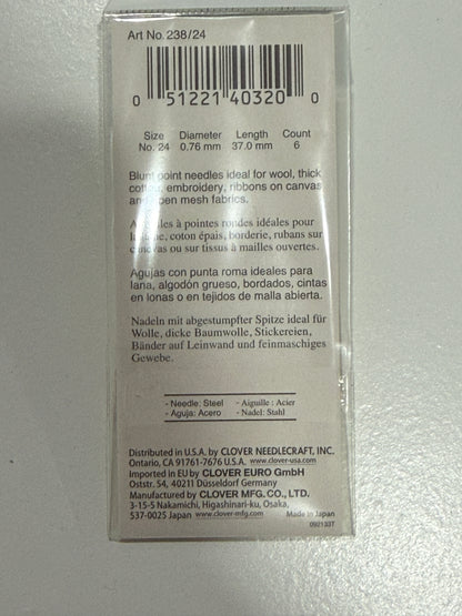 Clover Gold Eys Tapestry needles Assorted