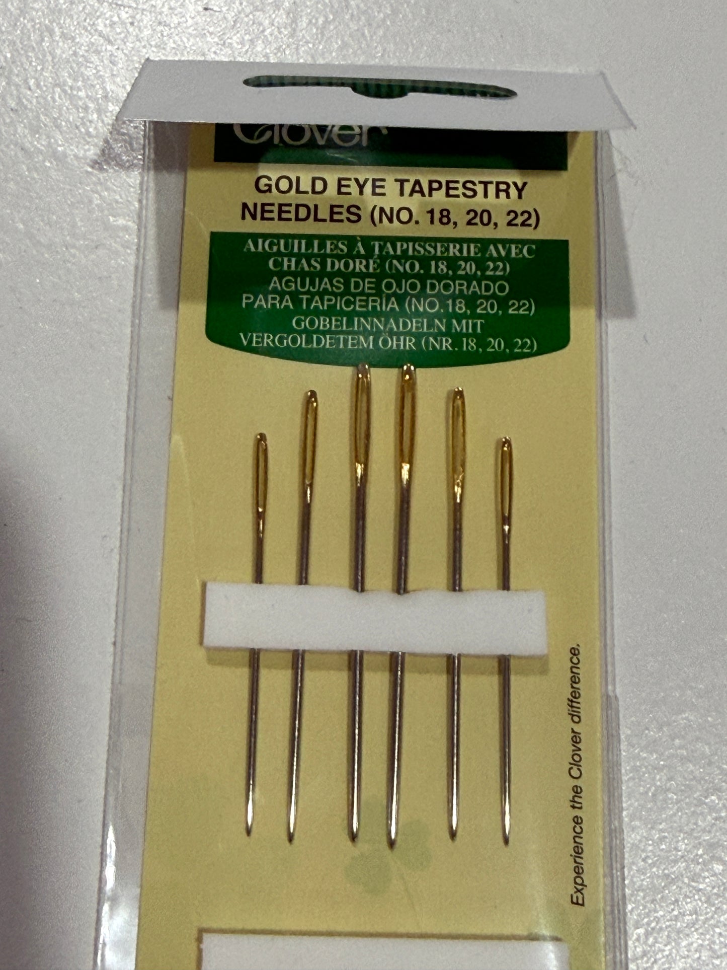 Clover Gold Eys Tapestry needles Assorted