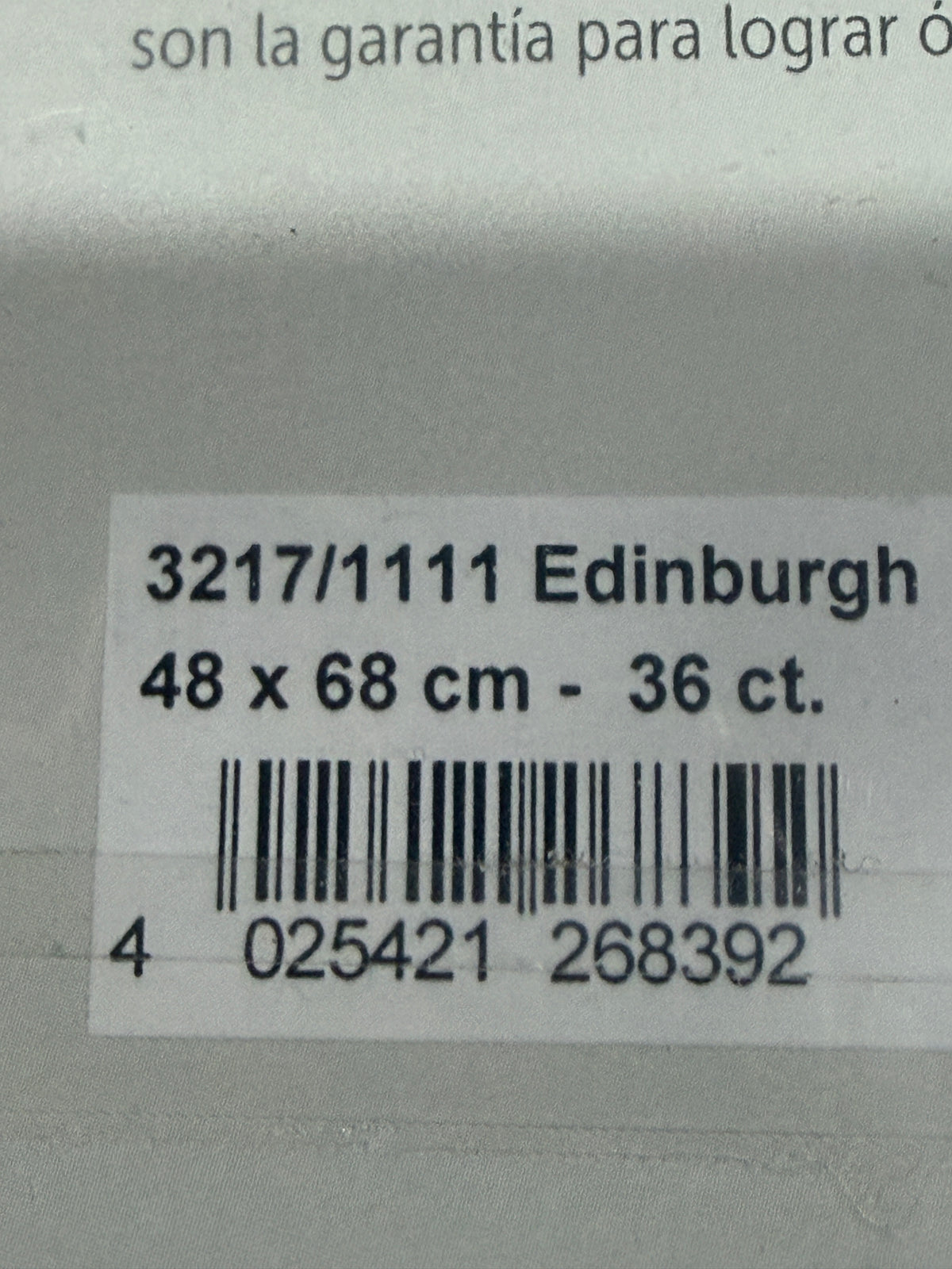 36 COUNT ZWEIGART 36  PRE CUT  EDINBURGH LINEN OPALESCENT (11)
