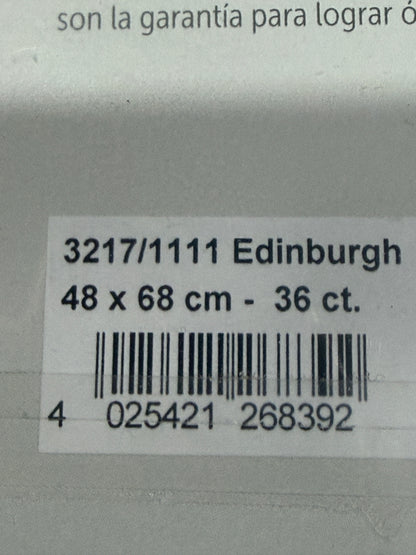 36 COUNT ZWEIGART 36  PRE CUT  EDINBURGH LINEN OPALESCENT (11)