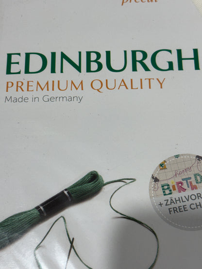36 COUNT ZWEIGART 36  PRE CUT  EDINBURGH LINEN grey spots