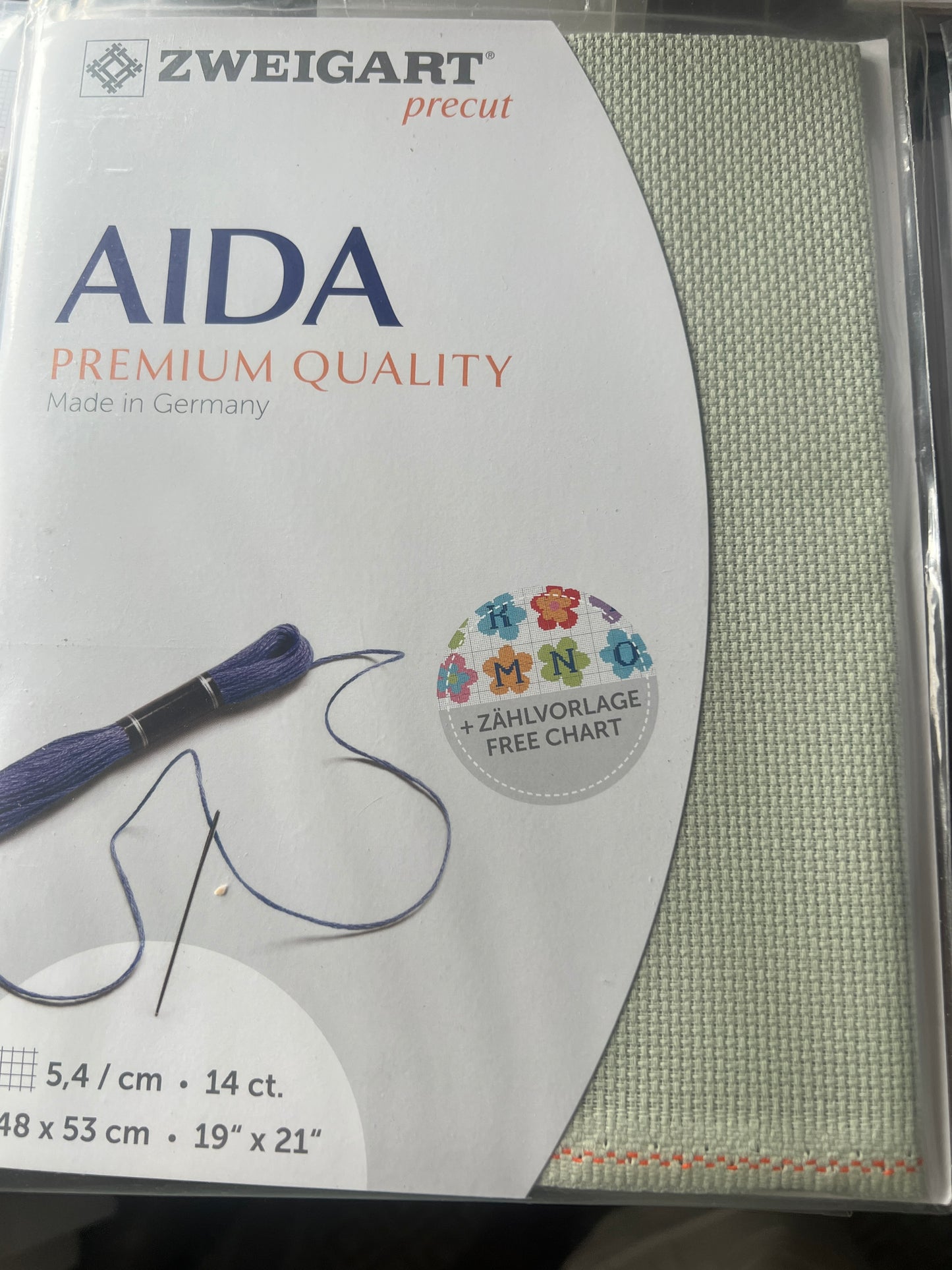 CLEARANCE PRECUT Zweigart Aida 14 count assorted colors