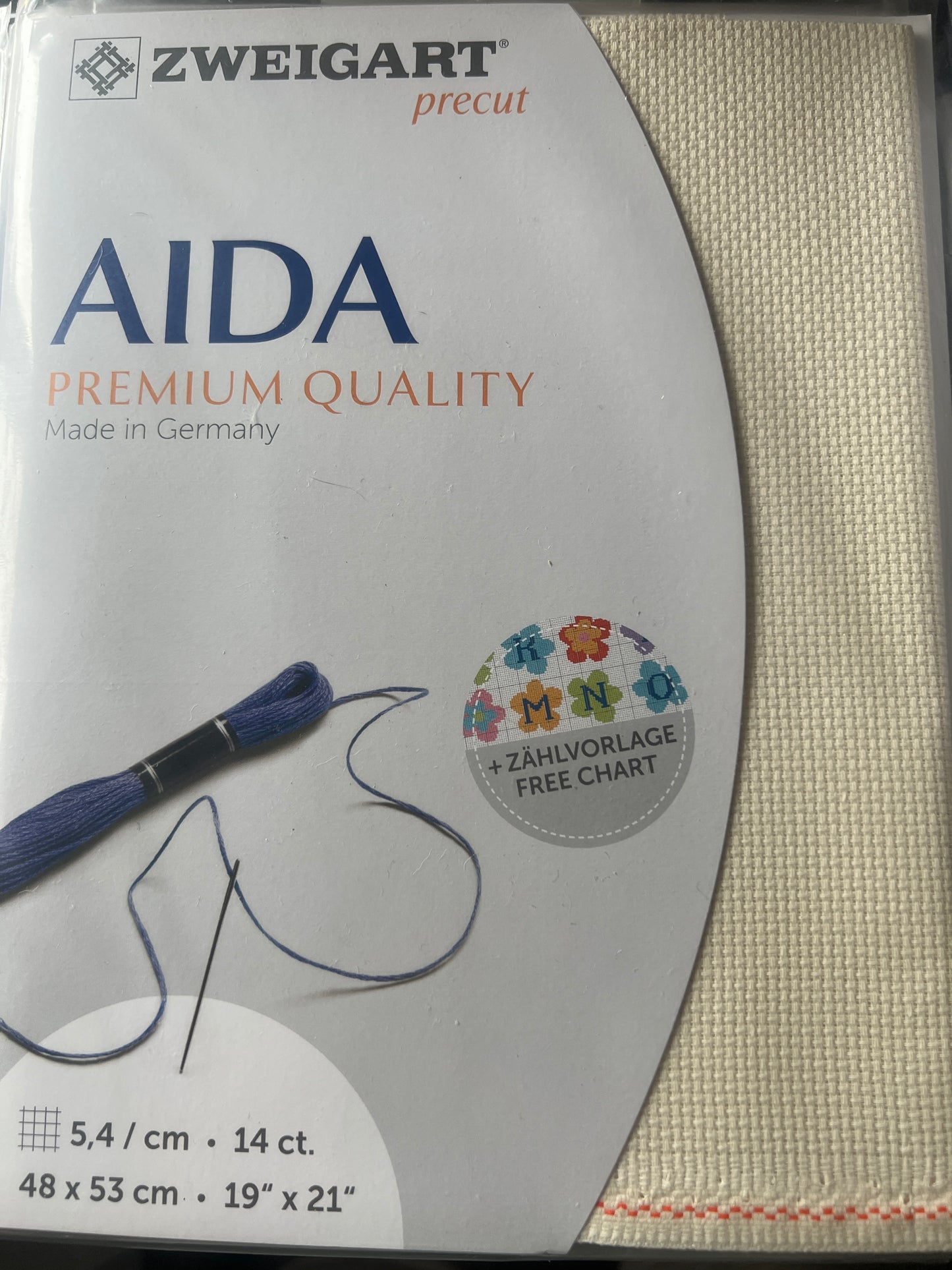 CLEARANCE PRECUT Zweigart Aida 14 count assorted colors