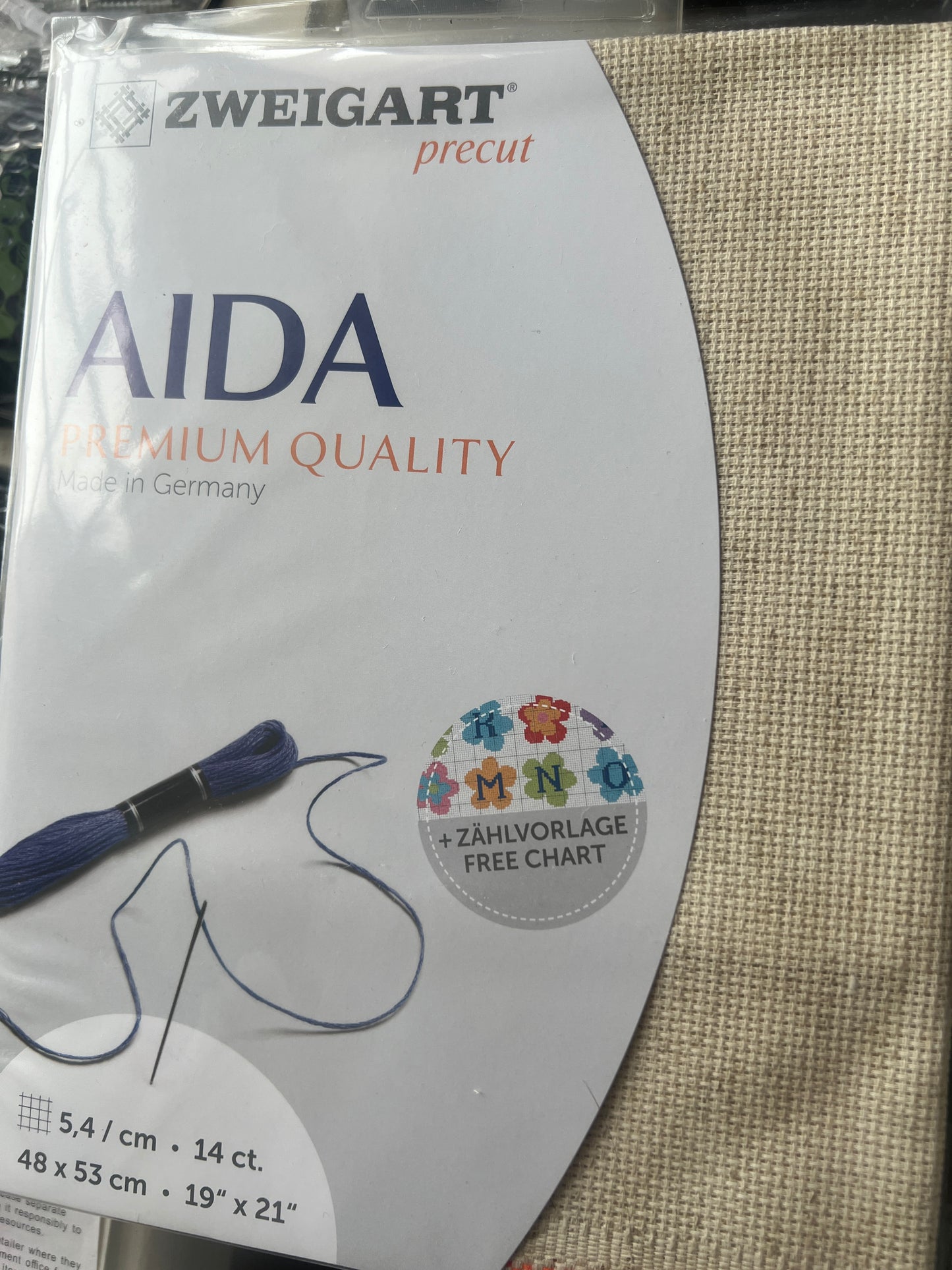 CLEARANCE PRECUT Zweigart Aida 14 count assorted colors