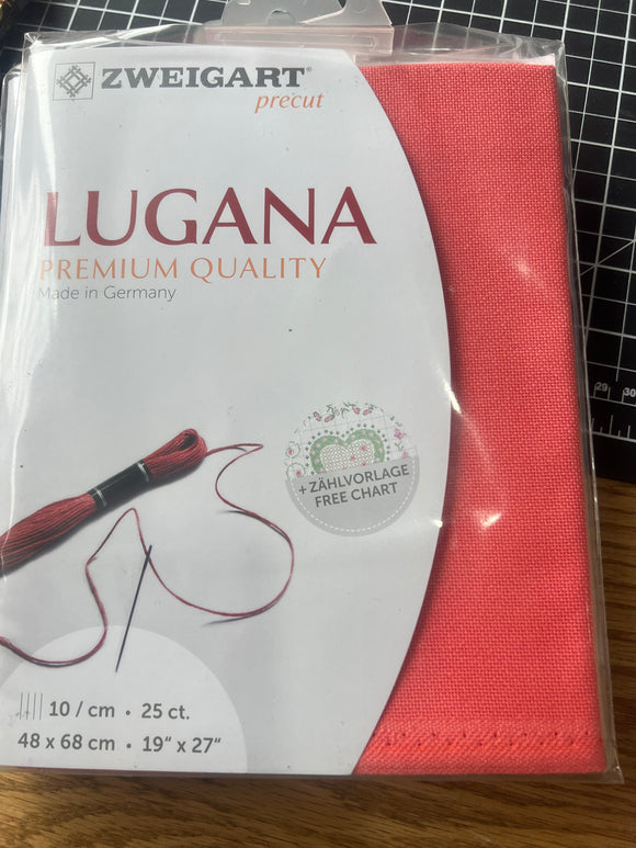 CLEARANCE ZWEIGART Lugana even weave prepackaged fat quarter