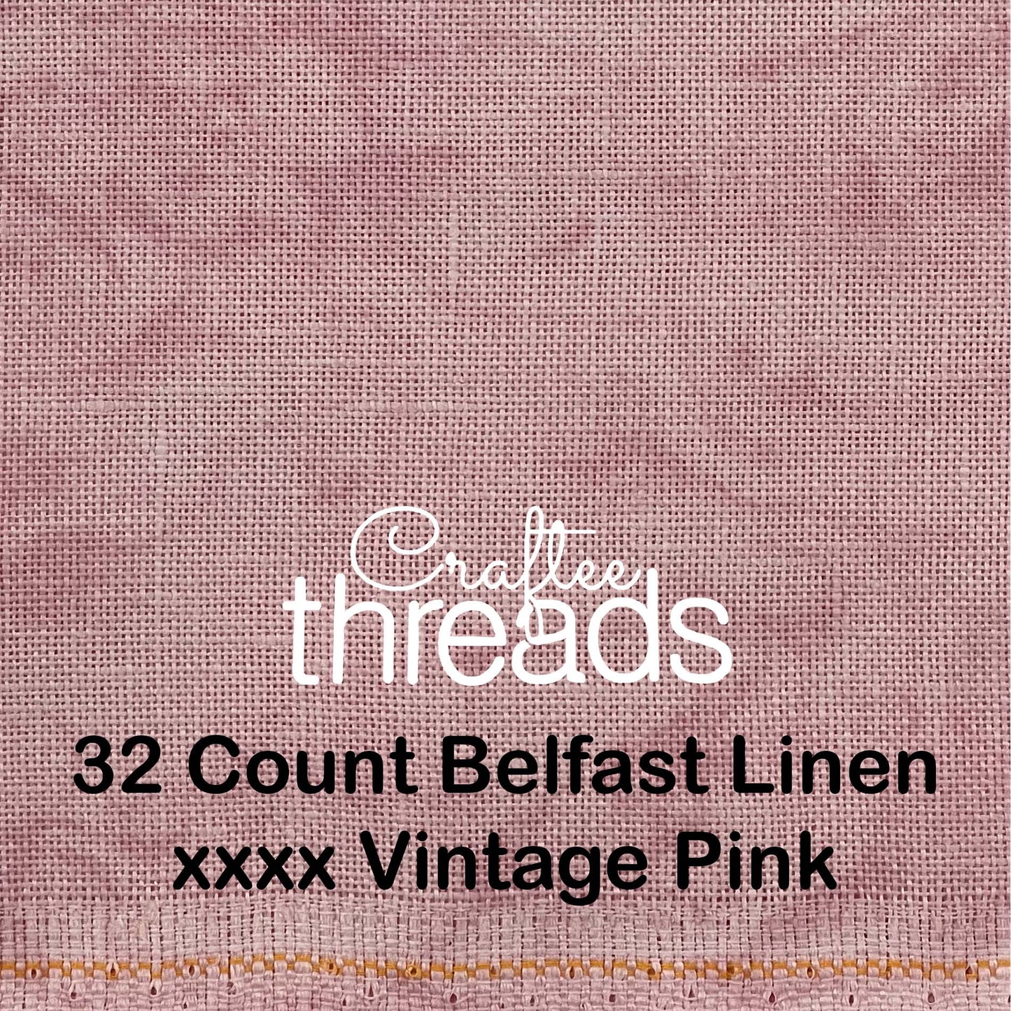 32 COUNT ZWEIGART BELFAST LINEN 32 COUNT VINTAGE PINK (4213)