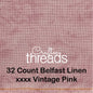 32 COUNT ZWEIGART BELFAST LINEN 32 COUNT VINTAGE PINK (4213)