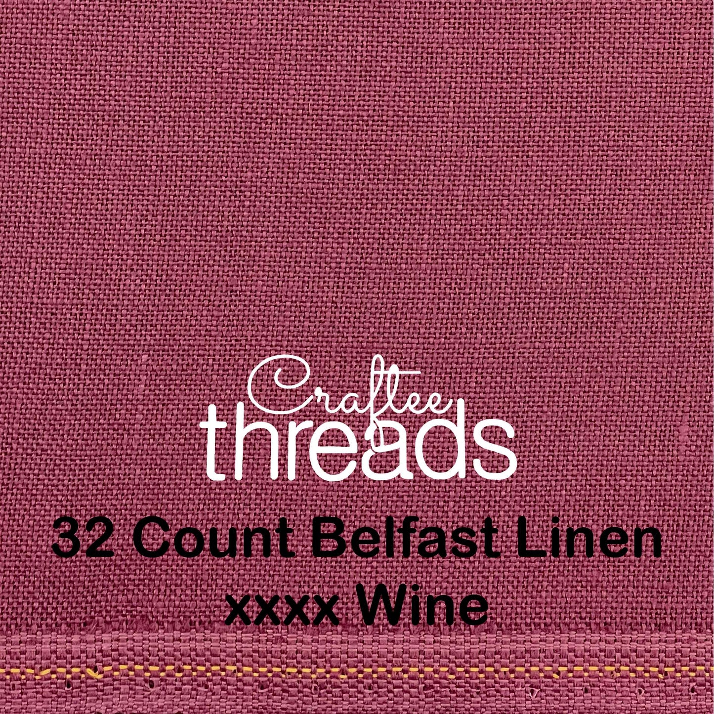 32 COUNT ZWEIGART BELFAST LINEN 32 COUNT WINE