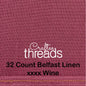 32 COUNT ZWEIGART BELFAST LINEN 32 COUNT WINE