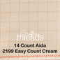 14 COUNT ZWEIGART AIDA EASY COUNT CREAM (2199)
