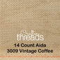 14 COUNT ZWEIGART AIDA VINTAGE COFFEE  (3009)