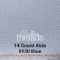 14 COUNT ZWEIGART AIDA BLUE (5130)