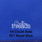 14 COUNT ZWEIGART AIDA ROYAL BLUE (567)