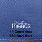 14 COUNT ZWEIGART AIDA NAVY (589)