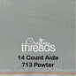 14 COUNT ZWEIGART AIDA PEWTER (713)
