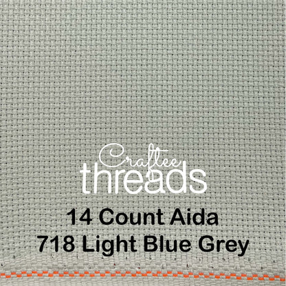 14 COUNT ZWEIGART AIDA CONFEDERATE GREY (718)