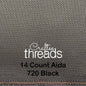 14 COUNT ZWEIGART AIDA BLACK (720)