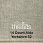 14 COUNT ZWEIGART AIDA YORKSHIRE (GREY) (52)